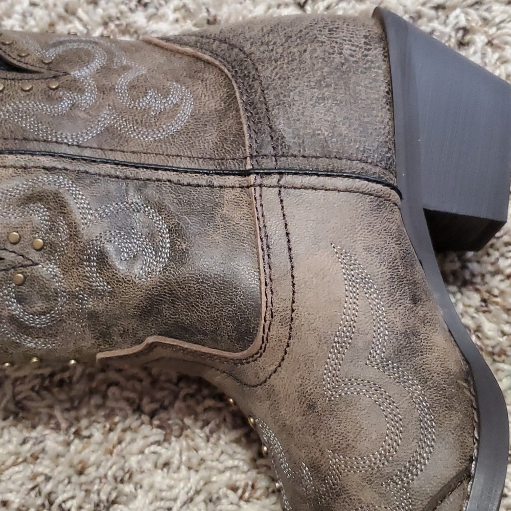 Authentic Laredo Cowgirl Western Country Leather Boots NWT - Picture 15 of 16
